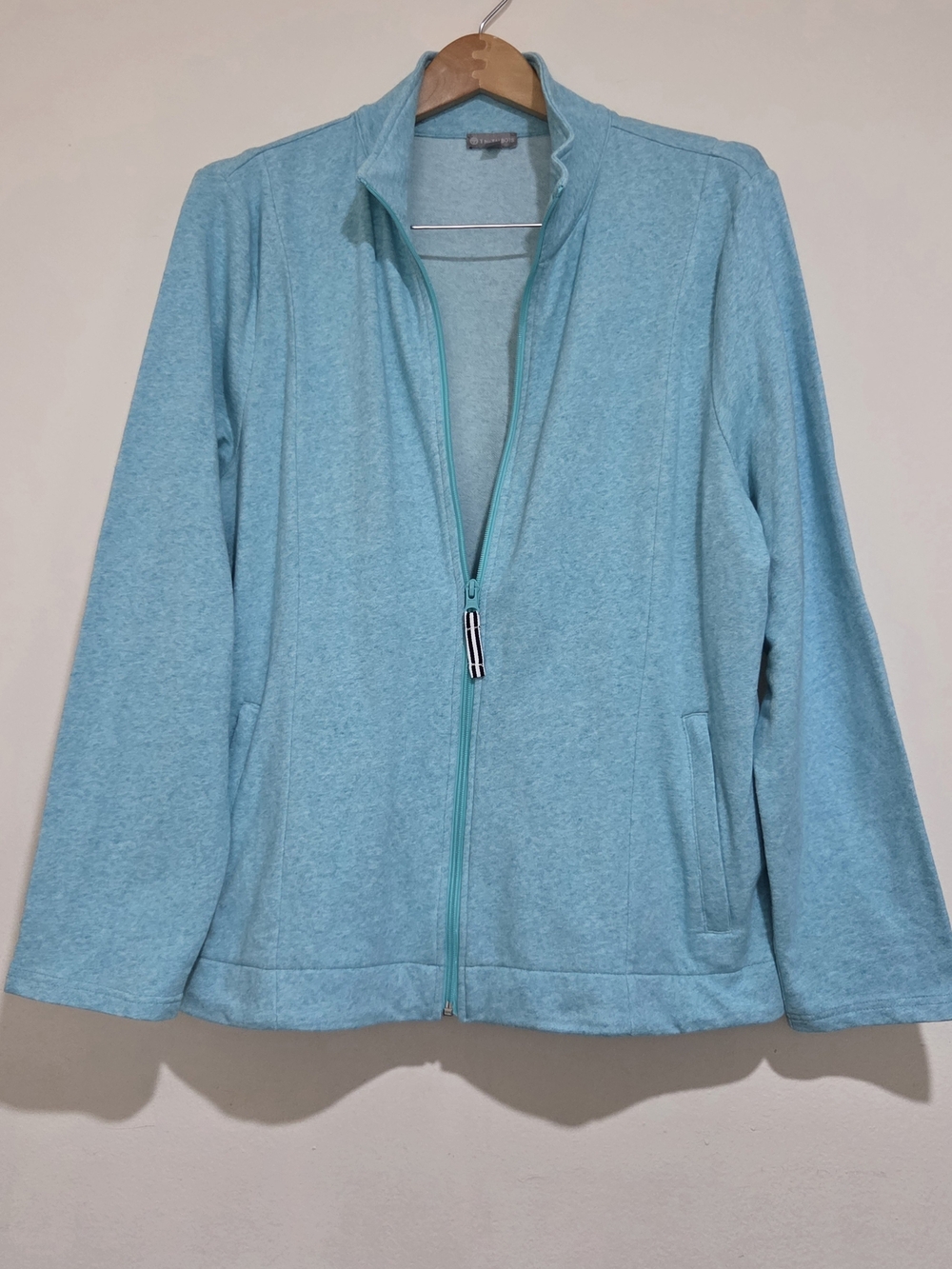 Talbots Terry Mock Neck Jacket